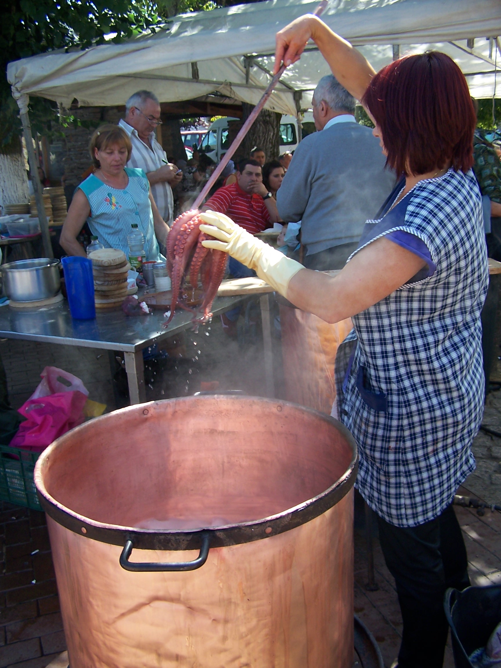 Feria de Meira. Pulperas.