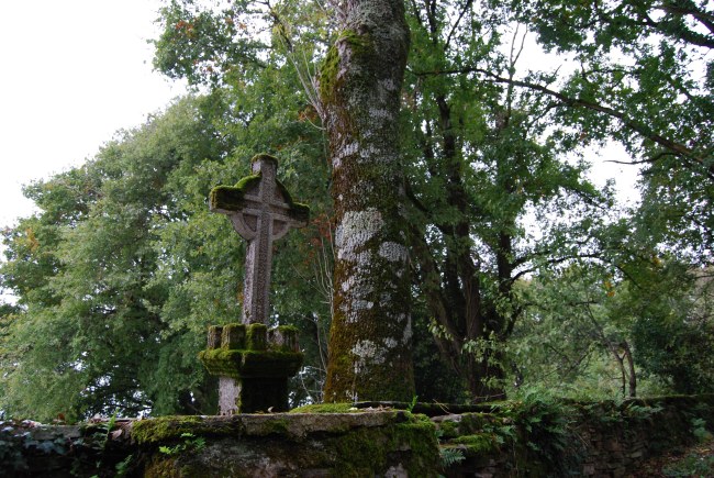 Cruz celta en Castroncan